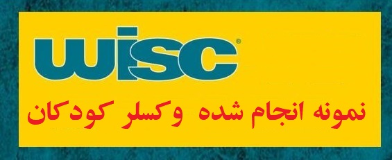 نمونه تست هوش وکسلر کودکان - نمونه آزمون هوش وکسلر کودکان (نمونه دوم)